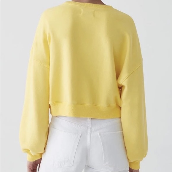 AGOLDE Balloon Sleeve Cropped Sweatshirt - Picture 2 of 6